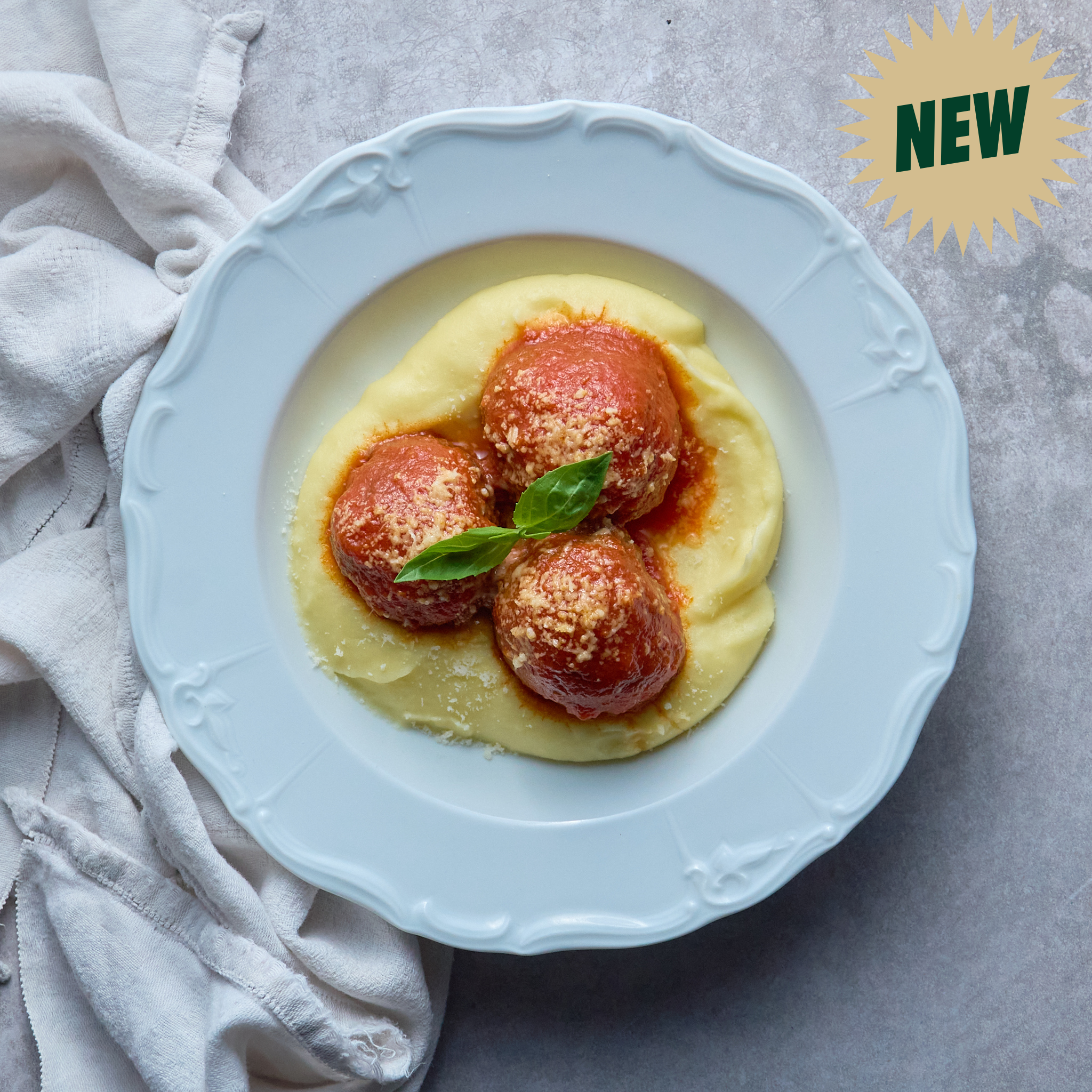 Boulettes de la Nonna et Purée de Pommes de Terre
