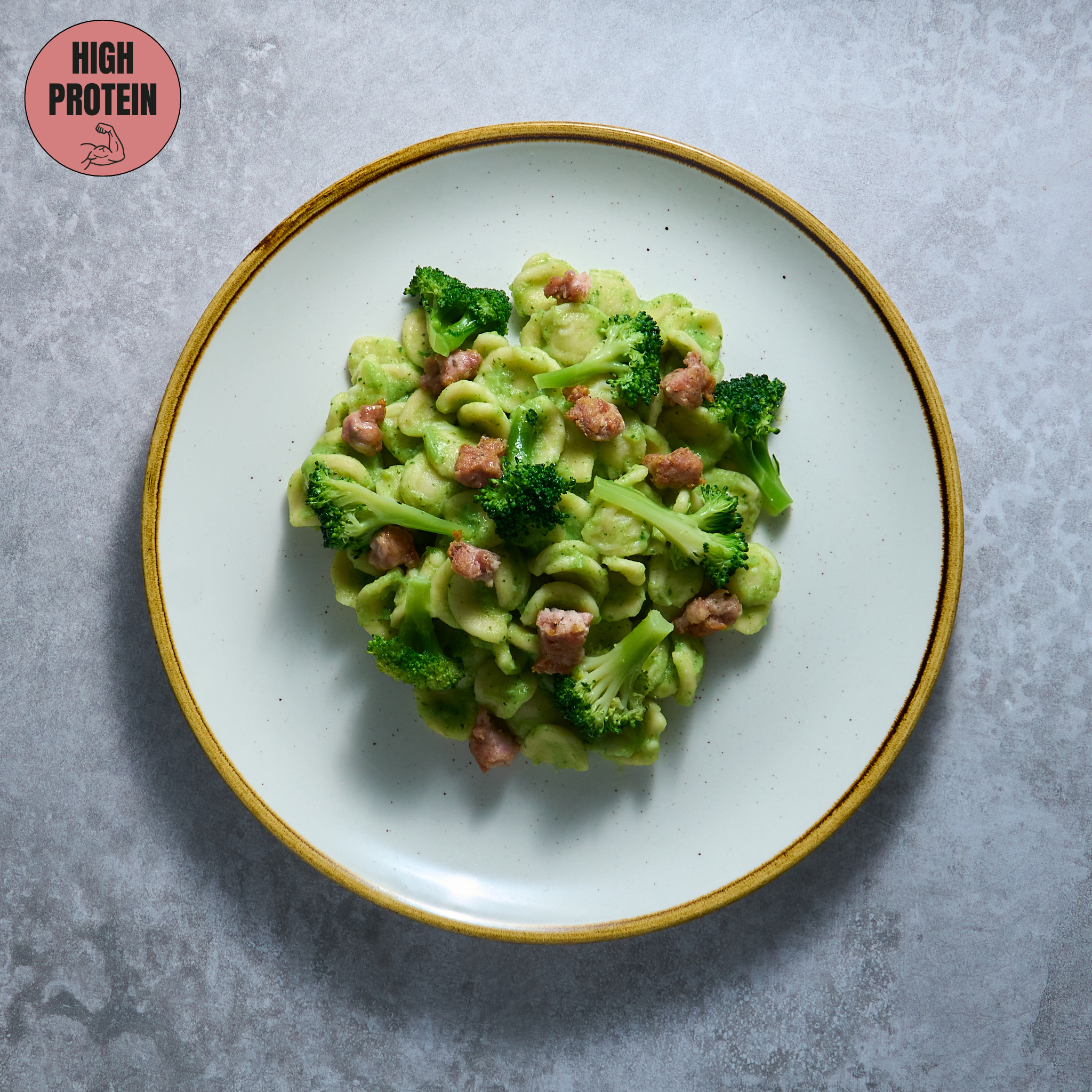 Broccoli and Sausage Orecchiette