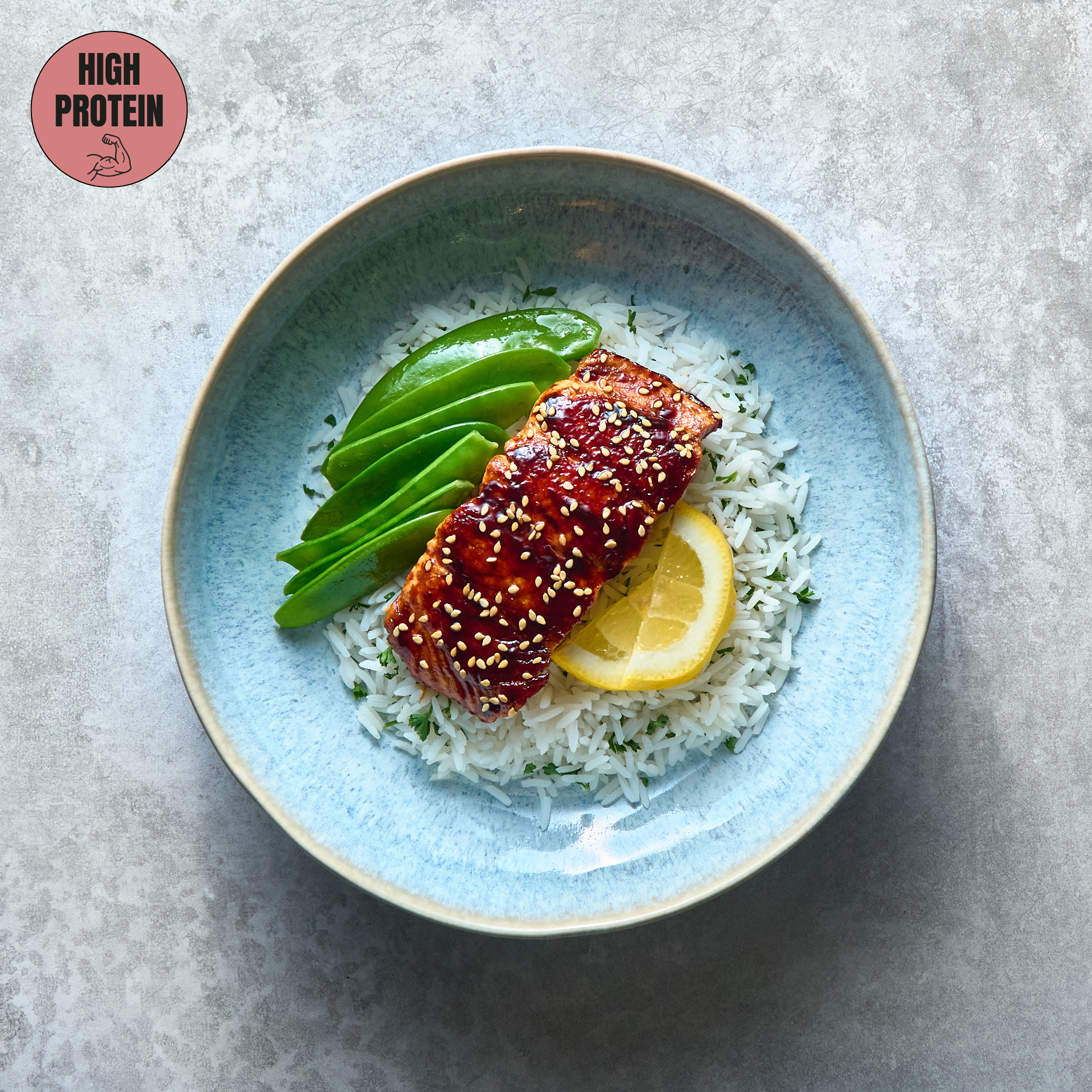 Teriyaki-Lachs mit Gebratenem Gemüse
