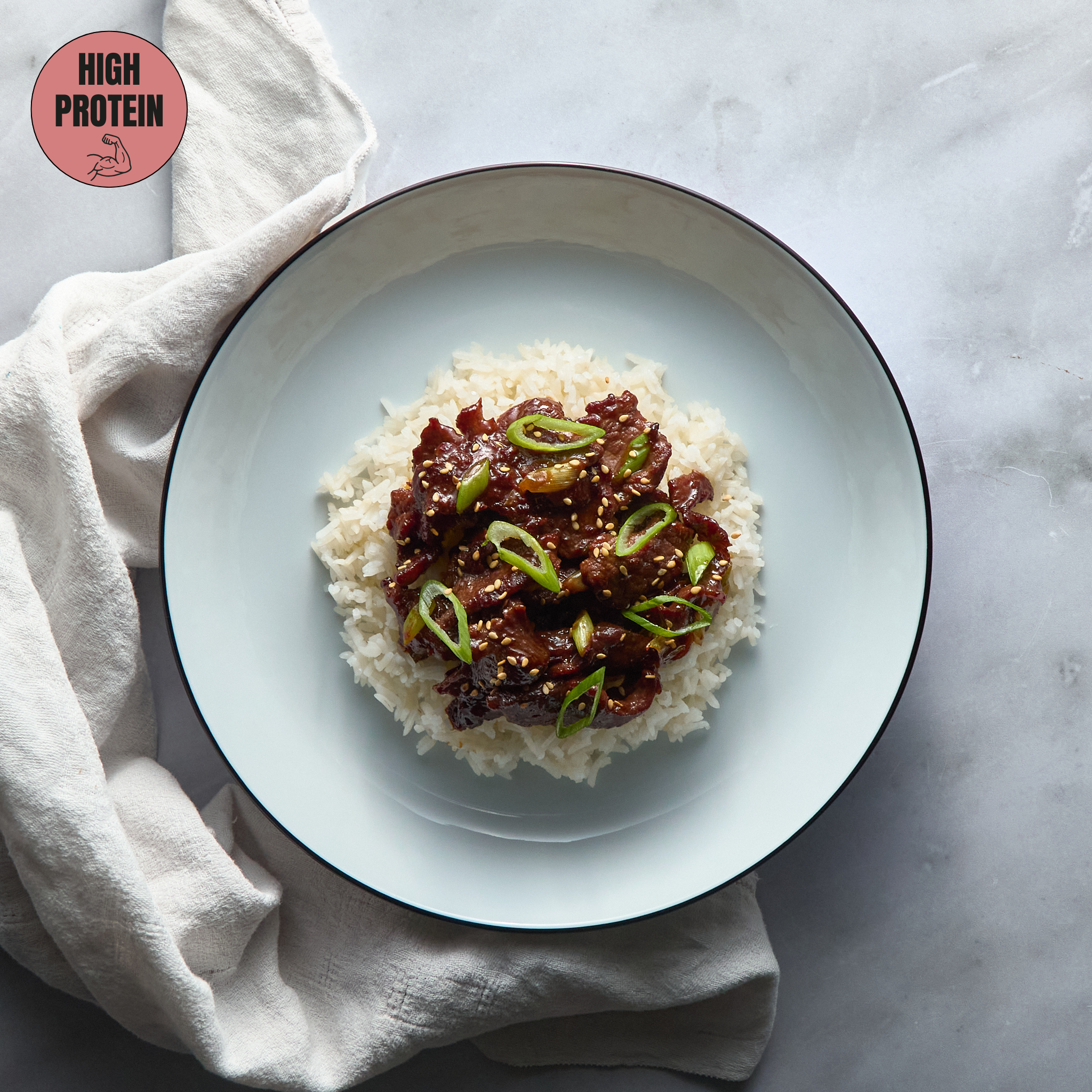 Mongolian Beef Stir-Fry with Basmati Rice