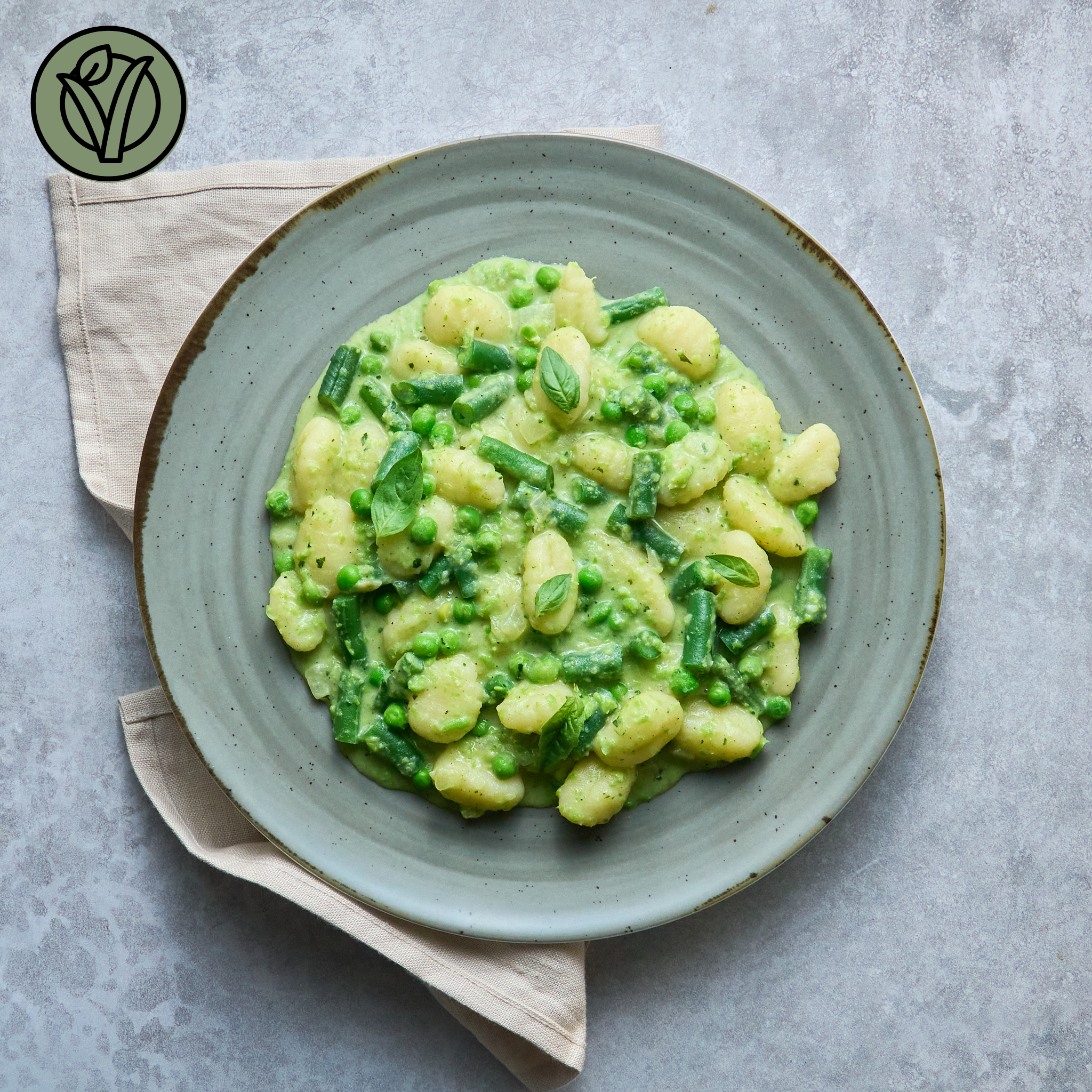 Gnocchi avec Écrasé de Petits Pois, Citron et Parmesan