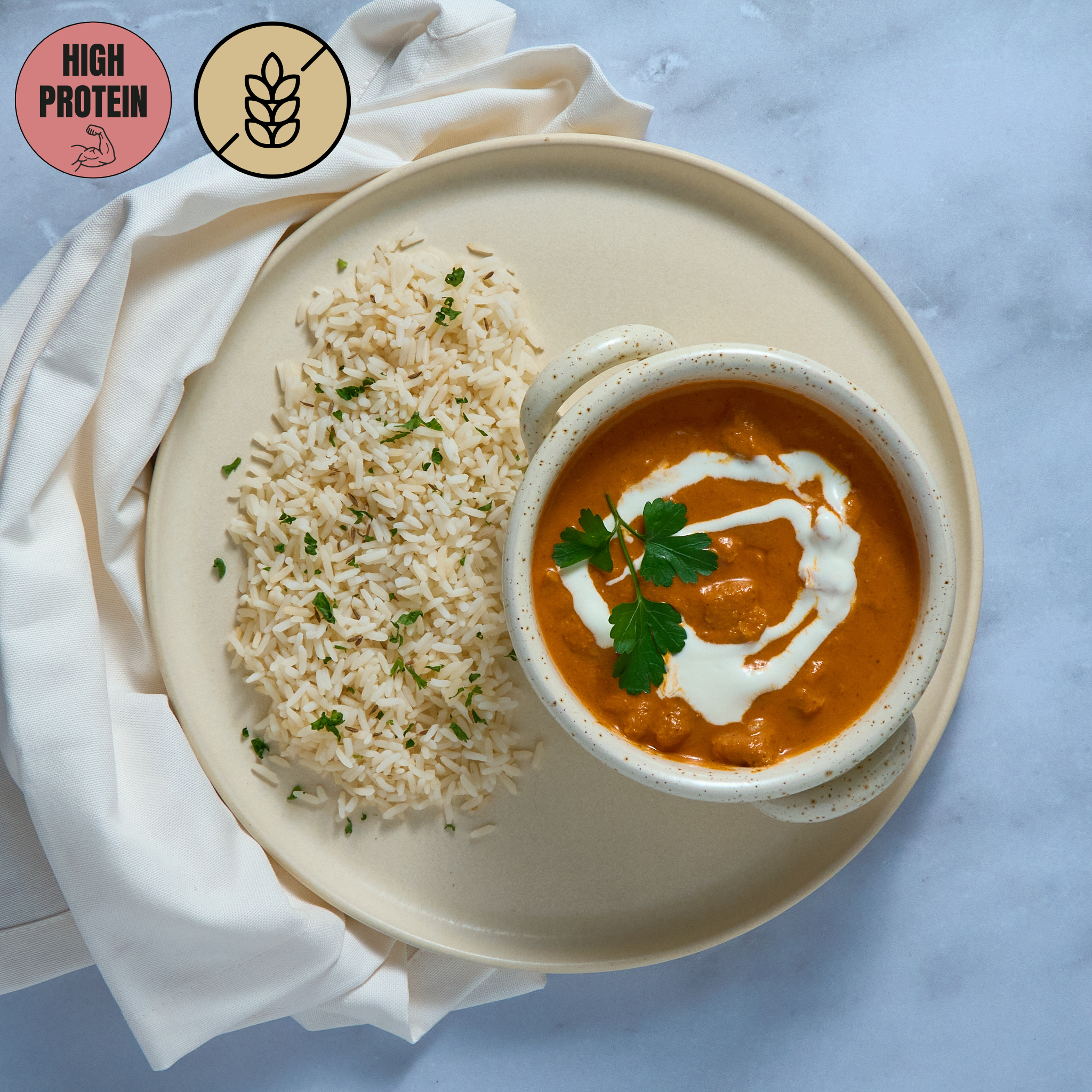 Tikka Masala Huhn mit Basmatireis