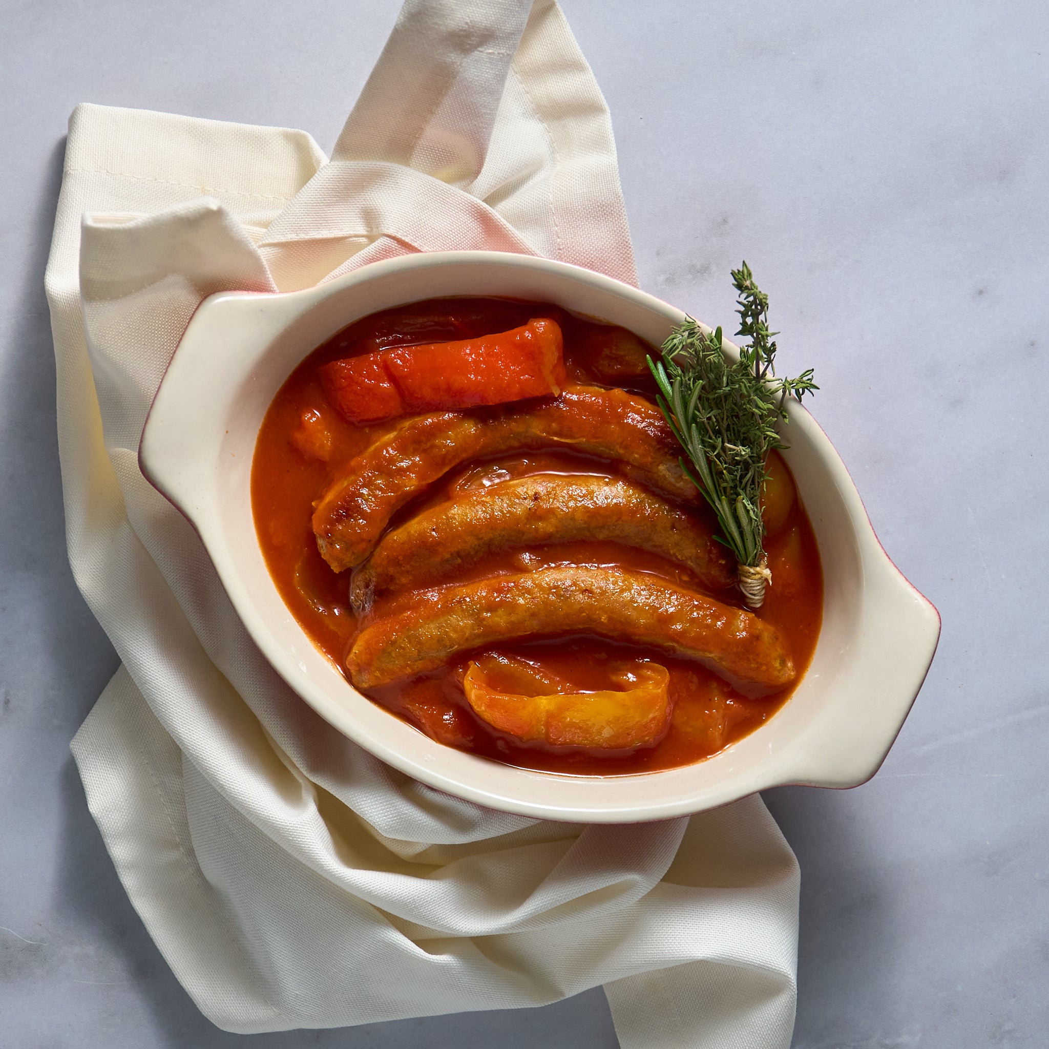 Peperonata con Salsicce