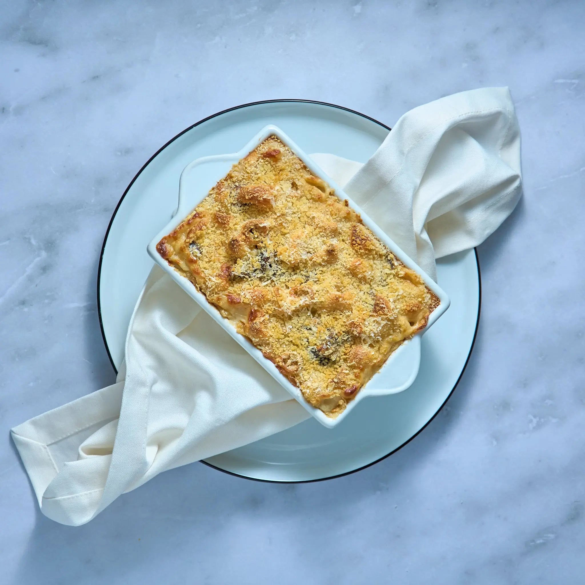 Mac & Cheese Jambon Champignons The Lunch Club