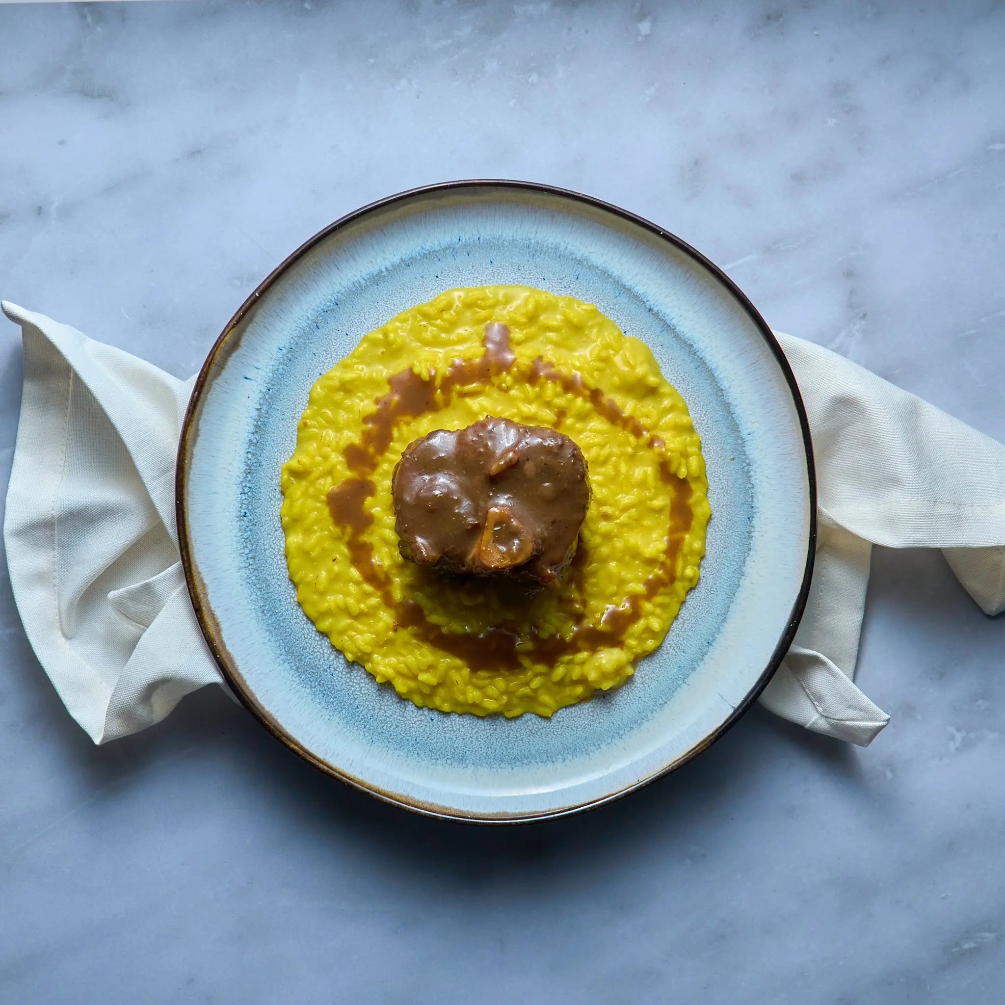 Ossobuco Milanais avec Risotto au Safran The Lunch Club