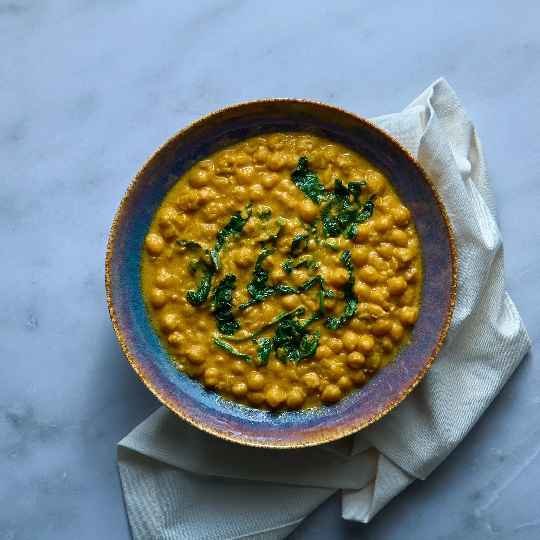 Curry Vegan de Pois Chiches au Lait de Coco The Lunch Club