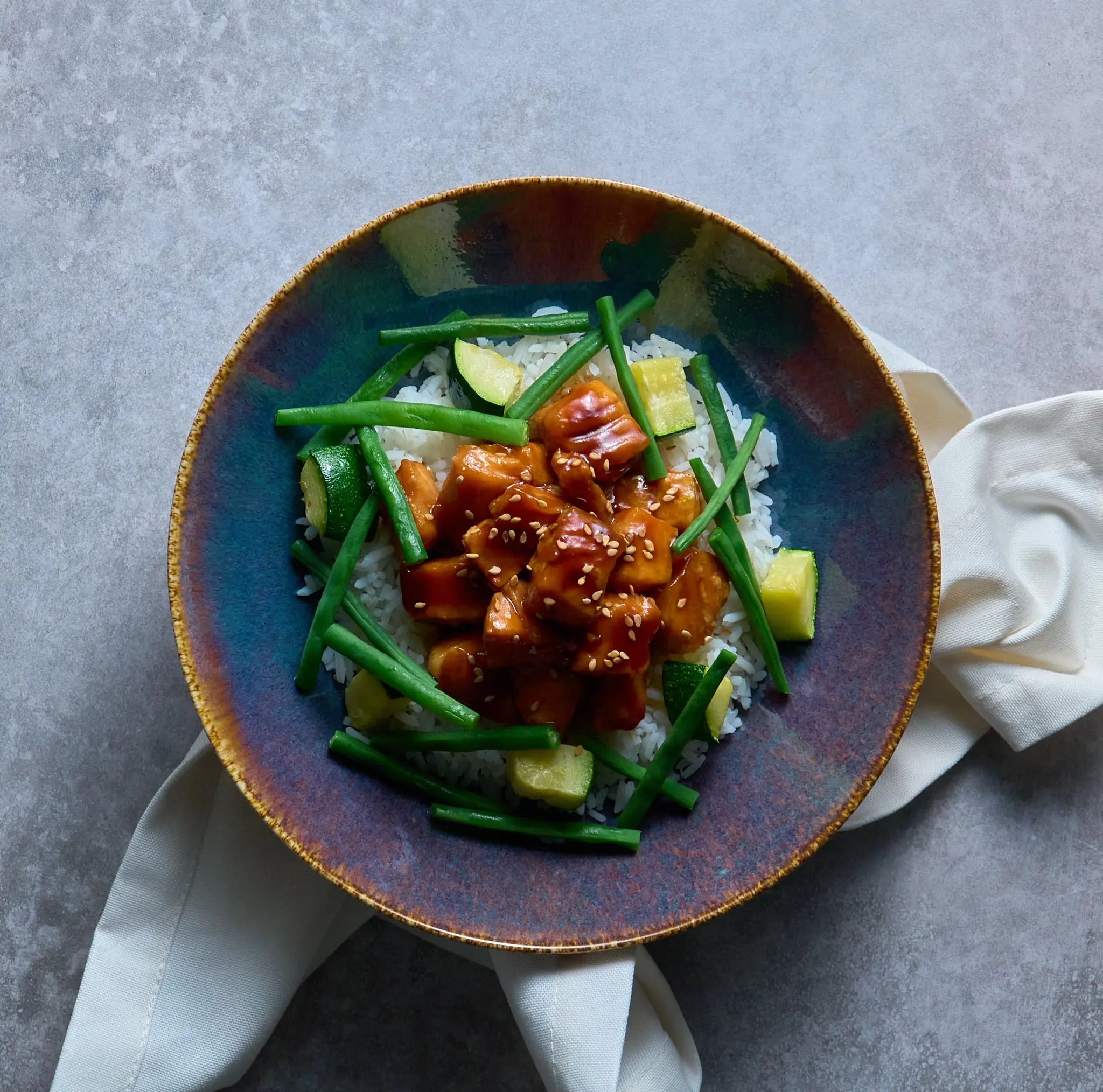 Bowl de Saumon, Soja et Miel The Lunch Club