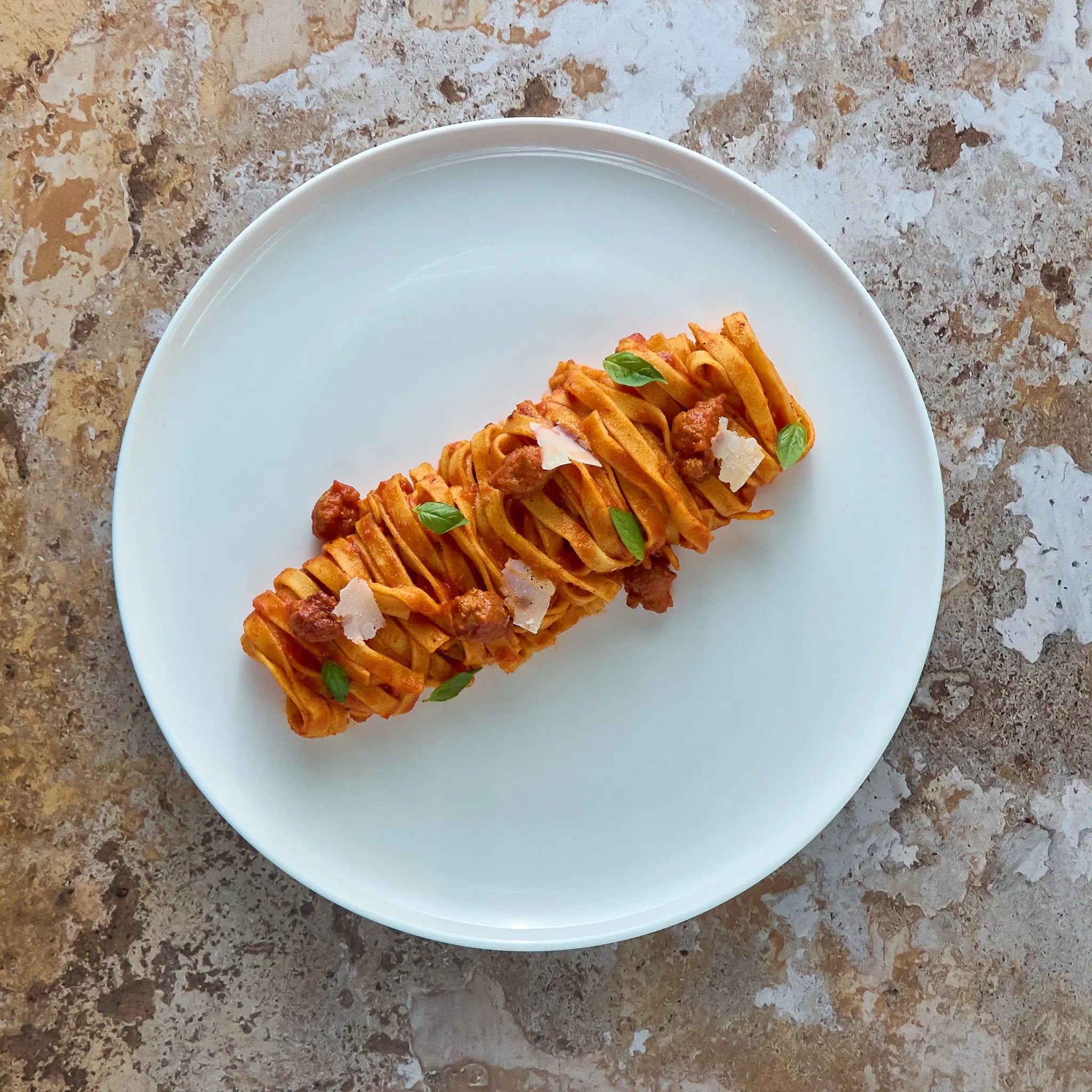 Tagliatelle avec Ragoût de Saucisse Mijoté The Lunch Club