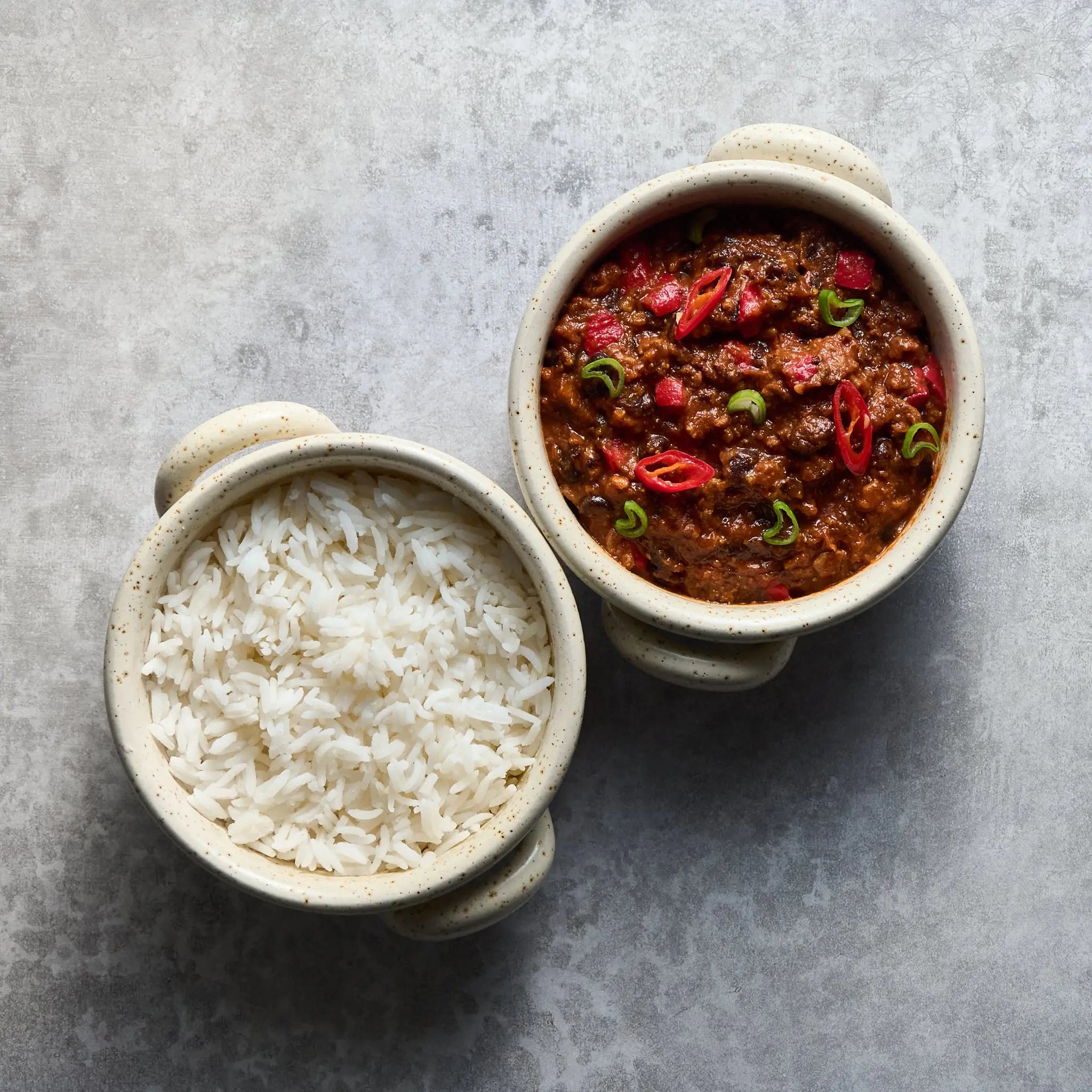 Chili con Carne : Mijoté de Bœuf aux Haricots et Poivrons, Servi avec Riz The Lunch Club