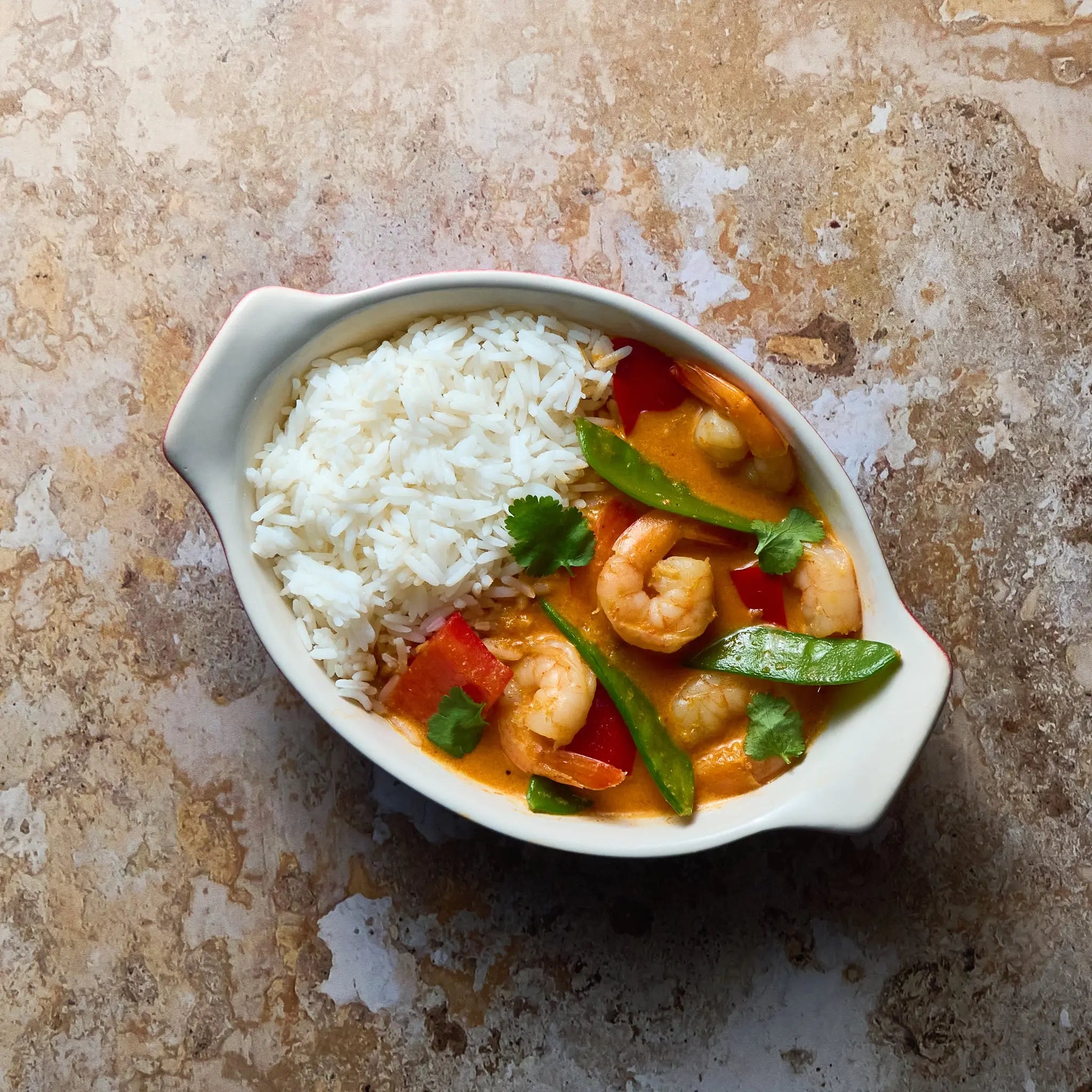 Curry Rouge aux Crevettes The Lunch Club