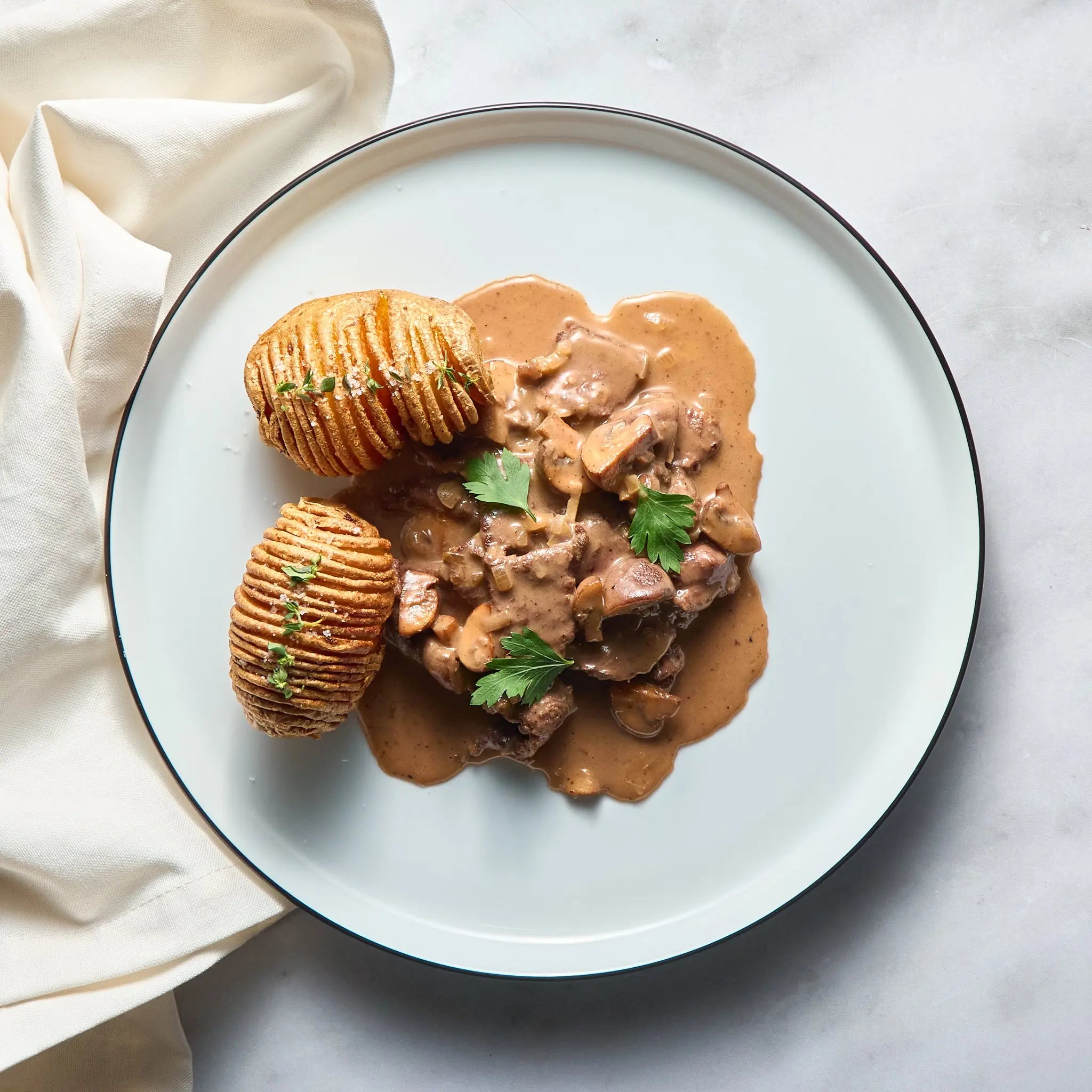 Emincé de Poulet à la Zurichoise The Lunch Club