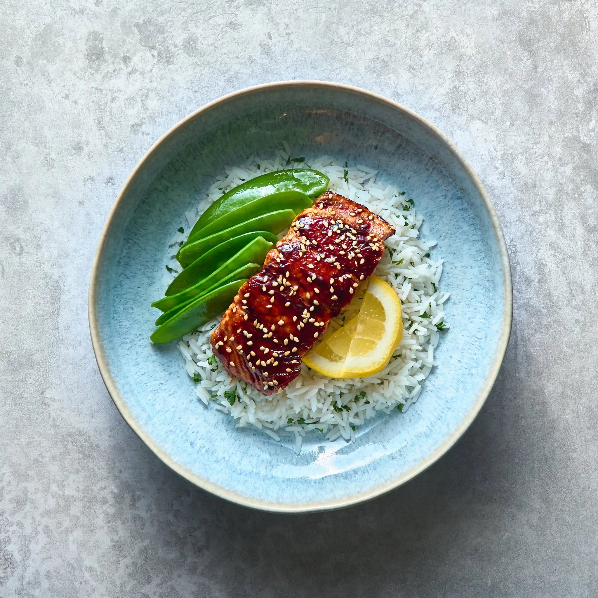 Saumon Teriyaki avec Légumes Sautés The Lunch Club