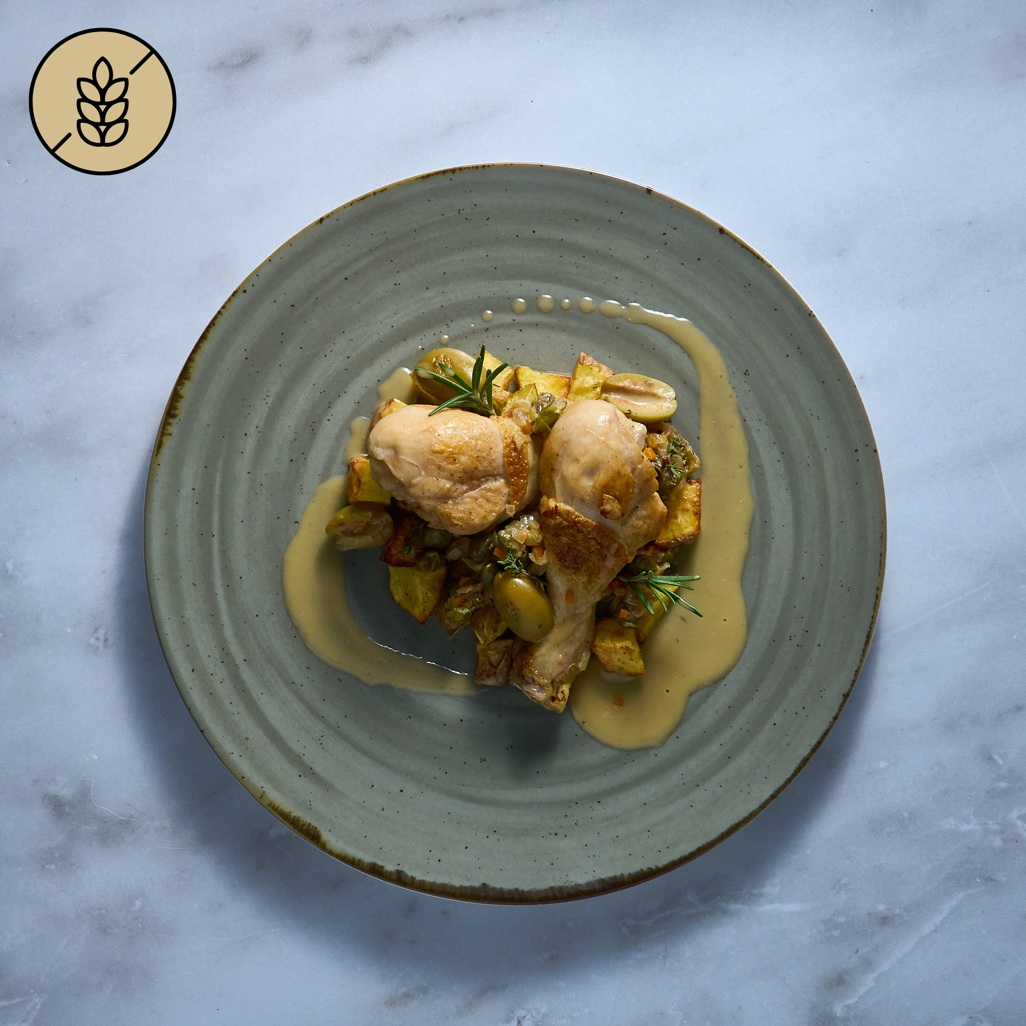 Pollo alla Cacciatora e Patate al Forno