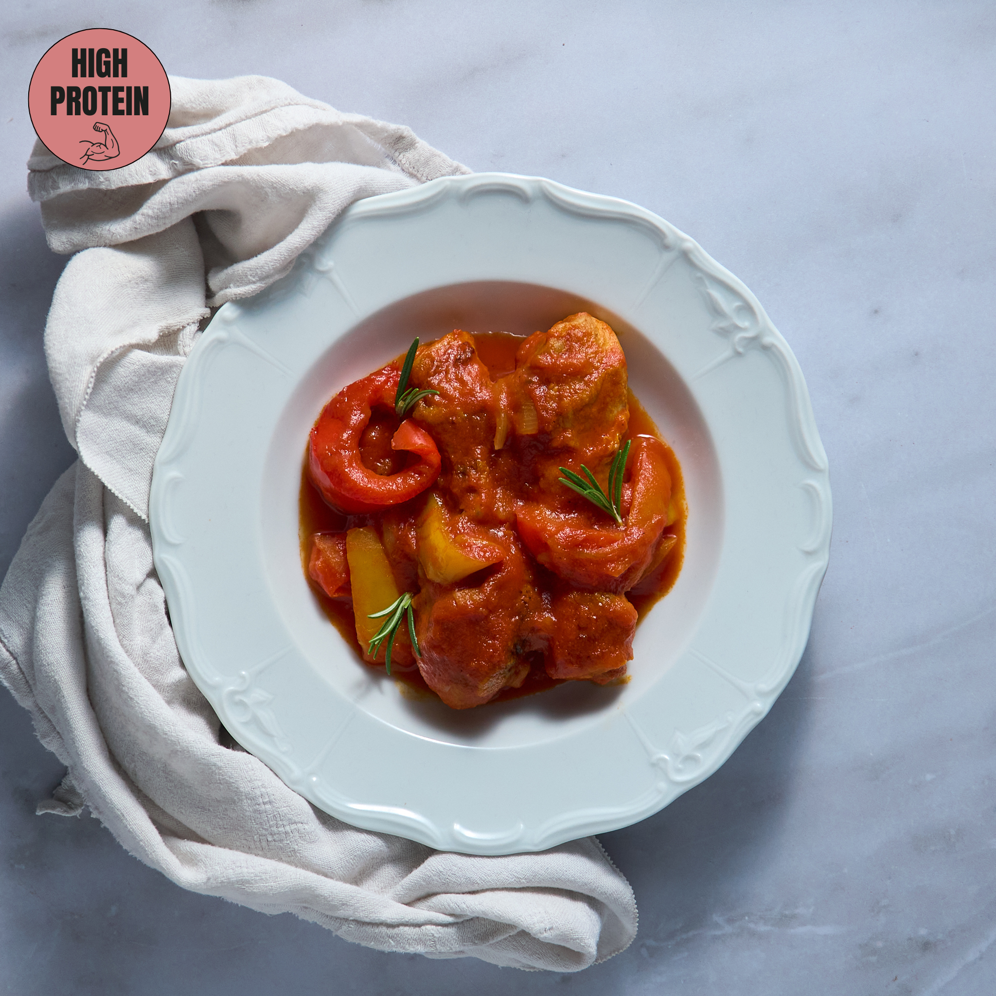 Poulet à la Romana et Couscous