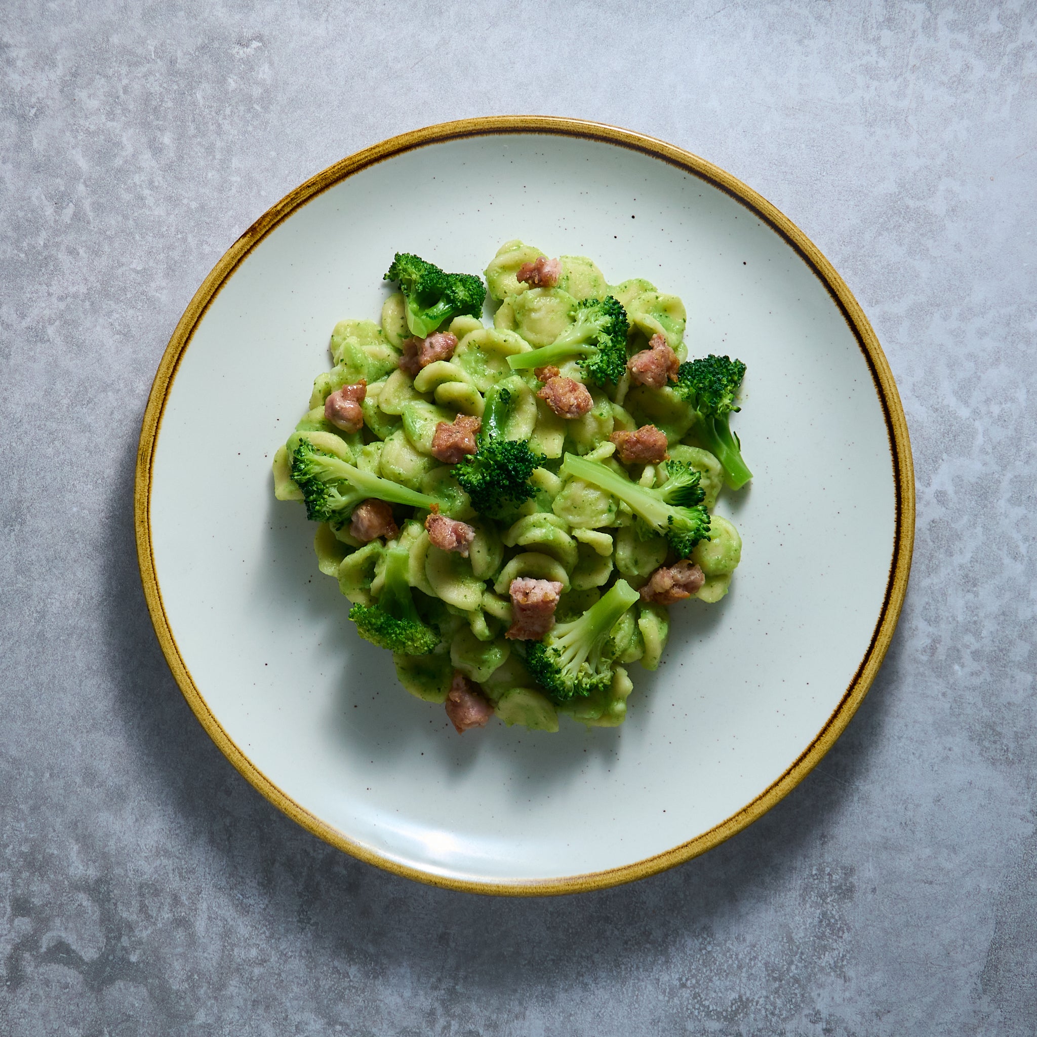 Broccoli and Sausage Orecchiette