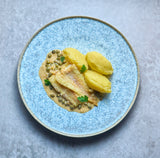 Daurade, Courgettes et Purée de Pommes de Terre