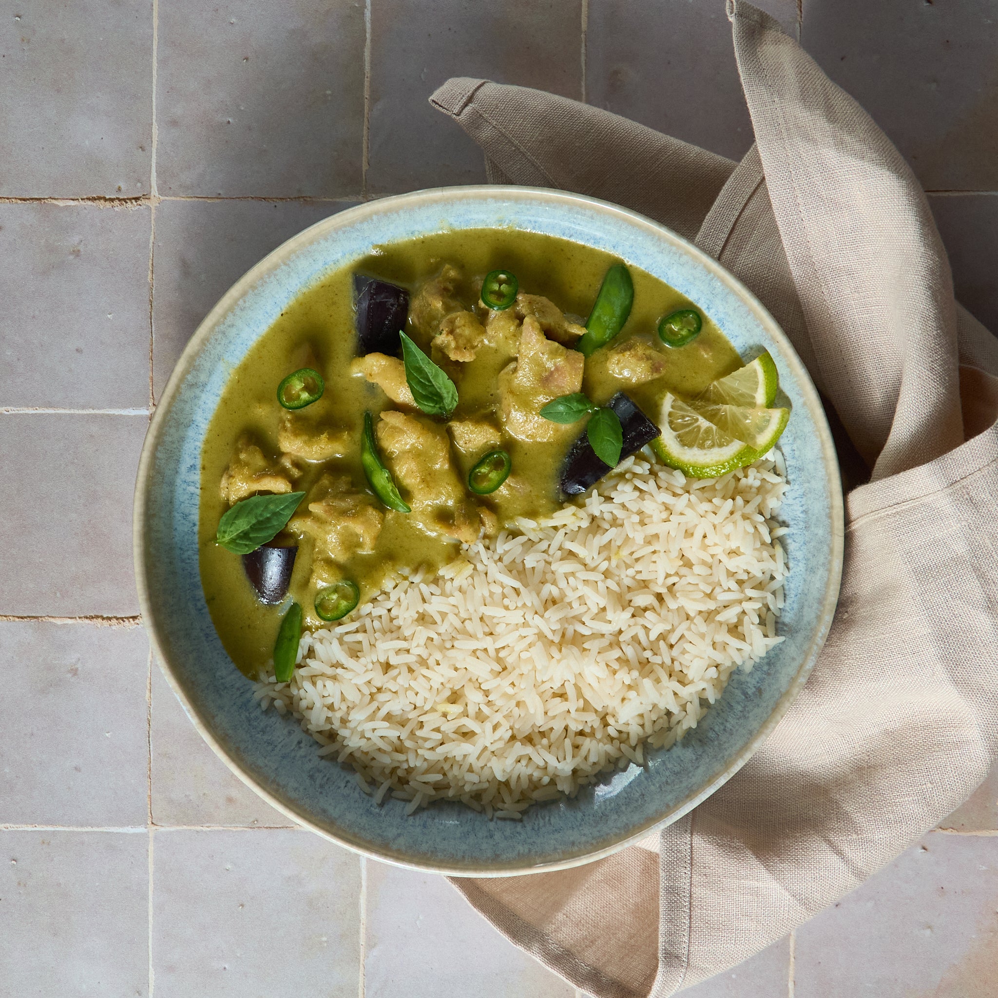 Curry Verde con Pollo e Verdure