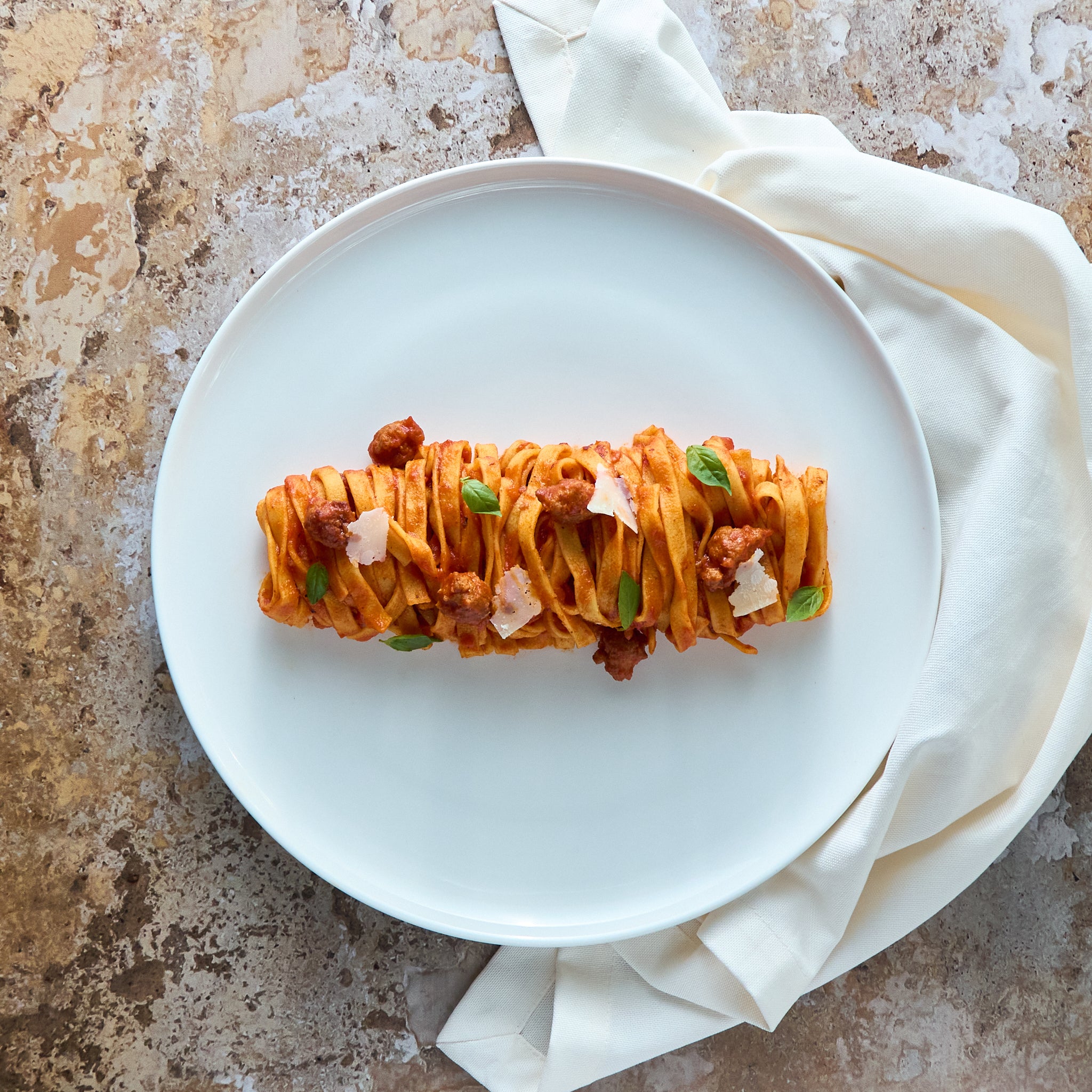 Tagliatelle with Slow-Cooked Sausage Ragout