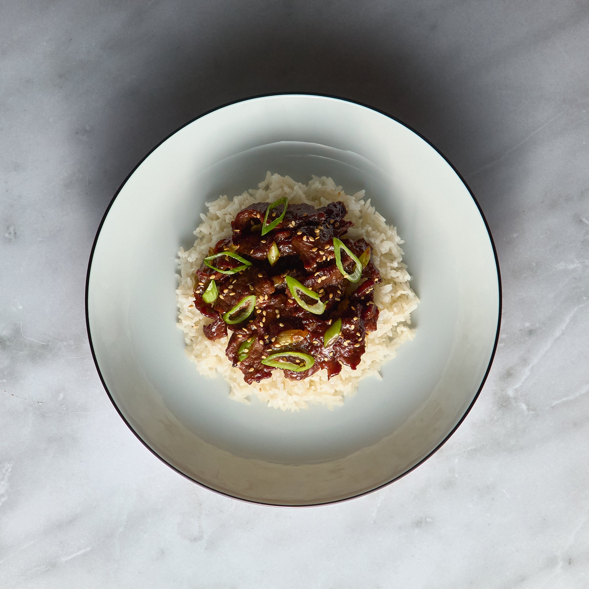 Mongolian Beef Stir-Fry with Basmati Rice